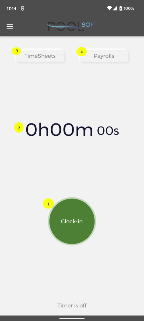 Service App Clock In – Pool Soft
